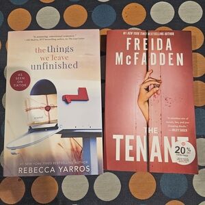 The Things We Leave Unfinished and The Tenant Books